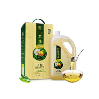 江西赣江茶油 山茶油 物理压榨茶籽油 5L家庭装
