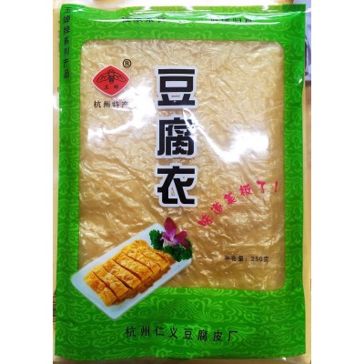豆腐皮豆腐衣 豆皮油豆皮 杭州东坞山村特产250g/包 30包起批