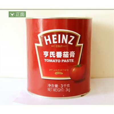 HEINZ亨氏番茄膏3kg 高浓度番茄酱 意大利酱番茄肉酱tomato paste
