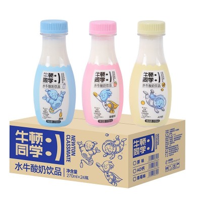 新品水牛酸奶饮品生牛乳发酵酸奶饮品270ml整箱牛奶批发