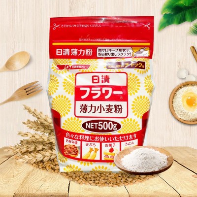 日本进口面粉 低筋粉 烘焙原料 日清薄力小麦粉 大阪烧500g