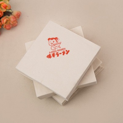 270原生木浆双层餐巾纸方巾纸广告纸巾可印LOGO创意设计